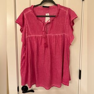 Hot pink lane Bryant Top size 22/24 new with tags